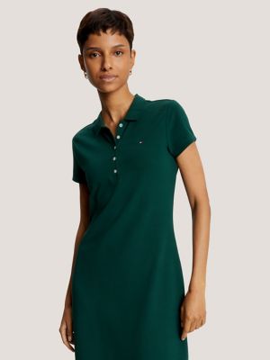 Stretch Cotton Polo Dress