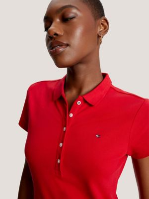 Stretch Cotton Slim Fit Polo Dress | Tommy Hilfiger
