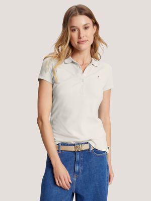 Slim Fit Stripe Stretch Cotton Polo | Tommy Hilfiger USA
