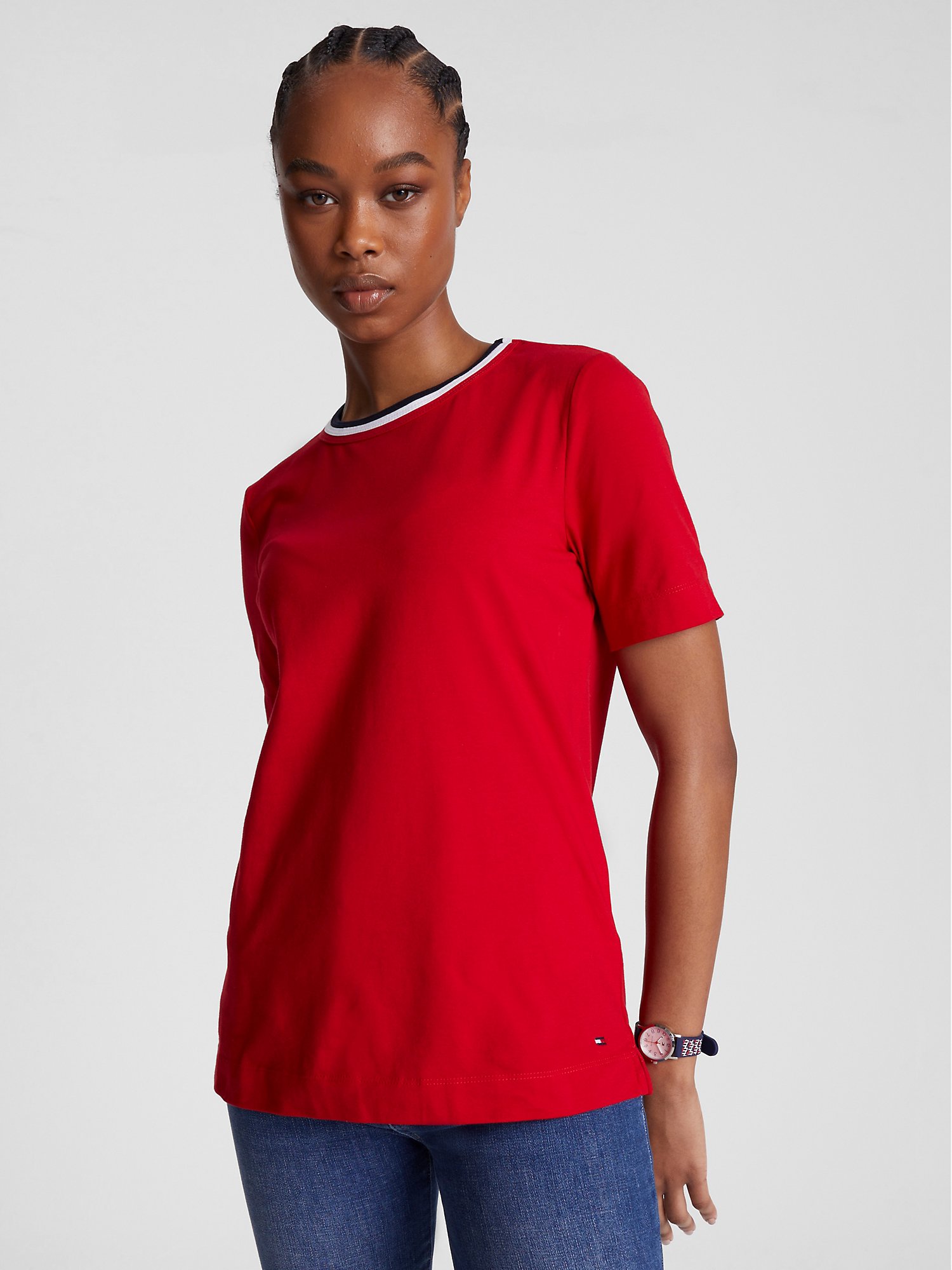 Stripe Crewneck T-Shirt | Hilfiger USA