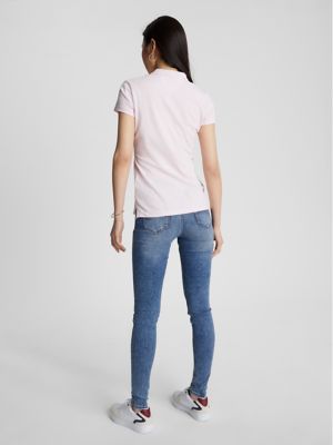 Slim Fit Stretch Cotton Polo, Cradle Pink