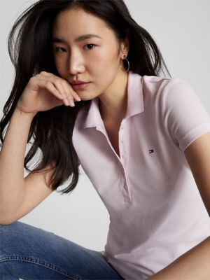 Женские свитеры Tommy Hilfiger Slim Fit Stretch-Cotton Polo — фото 3