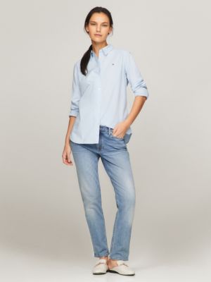 Женские рубашки Tommy Hilfiger Stretch Oxford Regular Fit Shirt — фото 2