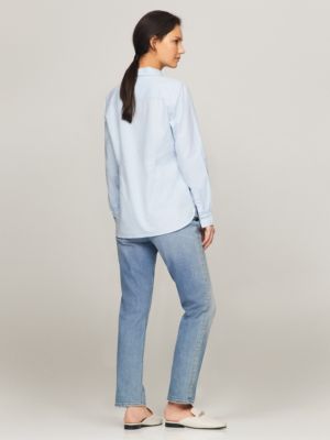 Женские рубашки Tommy Hilfiger Stretch Oxford Regular Fit Shirt — фото 4
