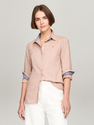 Tommy hilfiger women's oxford shirt top