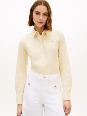 Regular Fit Stretch Oxford Shirt, Citronella