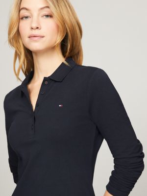 Slim Fit Long-Sleeve Polo Dress | Tommy Hilfiger USA
