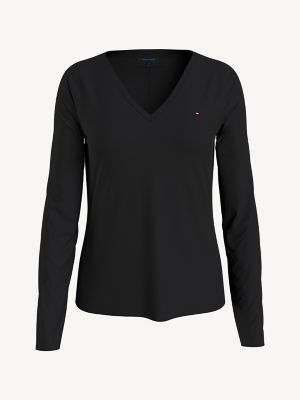 Long Sleeve V Neck T Shirt