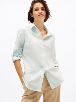 Stripe Stretch Oxford Regular Fit Shirt, Minty Essence / Optic White