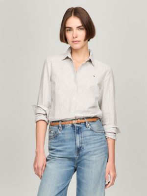 Tommy hilfiger hotsell white shirt women