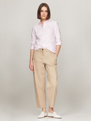 Stretch Oxford Regular Fit Shirt, Precious Pink / Bright White