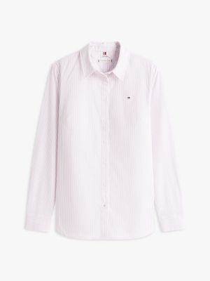 Regular Fit Stripe Stretch Oxford Shirt | Tommy Hilfiger