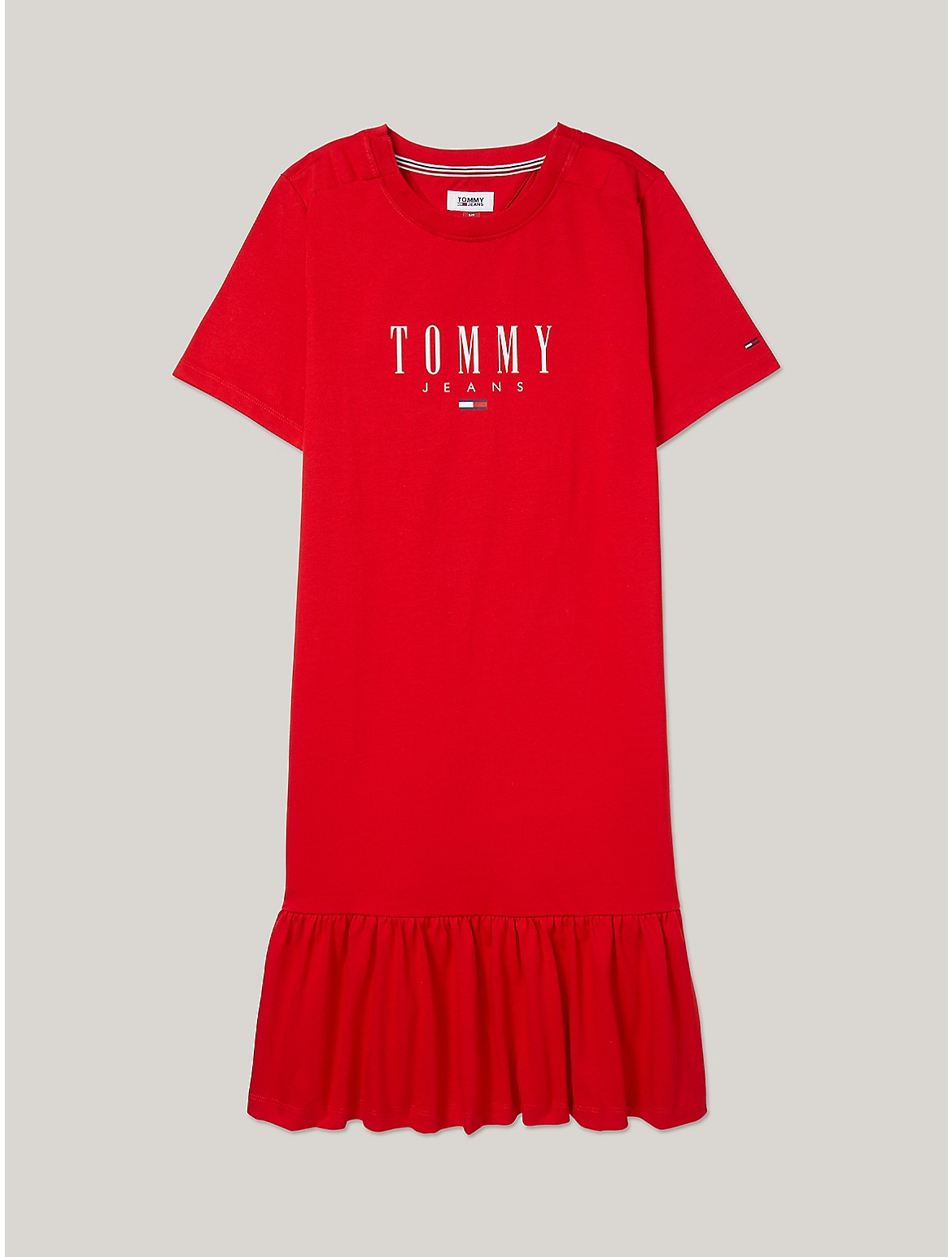 Shop Tommy Hilfiger Tommy Jeans T In Blush Red