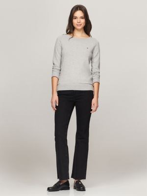 Solid Boatneck Sweater