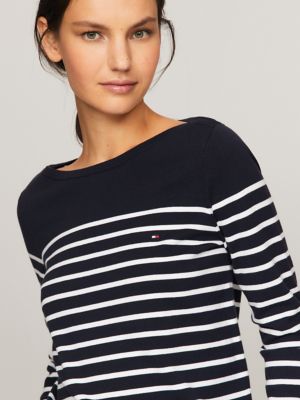 TRICOT TOMMY HILFIGER GLOBAL STRIPE CREW_THMW0MW15439 - TRICOT