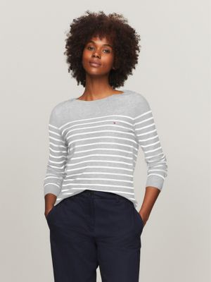 Stripe Boatneck Sweater |