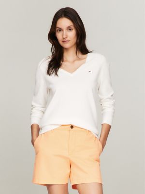 Tommy hilfiger 2024 women's white sweater