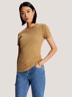 Solid Crewneck Favorite T-Shirt, Pinecone Tan