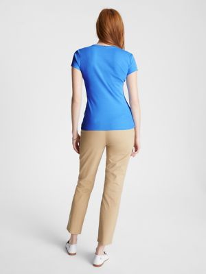 Solid Crewneck Favorite T-Shirt, Blue Burst