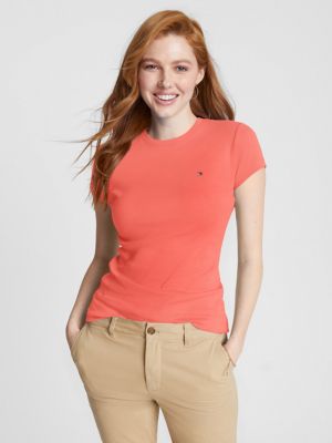 Solid Crewneck Favorite T-Shirt, Coral Blossom