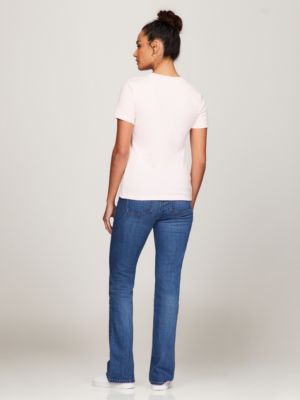 Solid Crewneck Favorite T-Shirt, Icy Pink