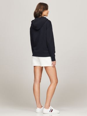  Tommy Hilfiger Sudadera con capucha Performance Zip para mujer,  azul jaspeado True : Ropa, Zapatos y Joyería