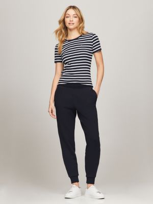 Relaxed Fit Solid Sweatpant, Navy