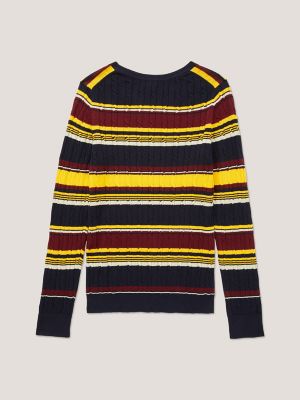 Stripe Hilfiger Tommy Sweater | Crewneck USA