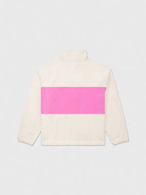 Colorblocked Oversized Sweatshirt, Western Khaki