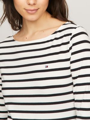 Stripe Boatneck T-Shirt | Tommy USA Hilfiger