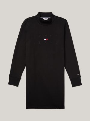 Mockneck Tommy Jeans Dress, Black