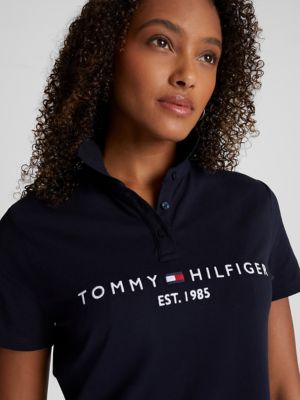 Polo Dress Hilfiger Logo Tommy USA Embroidered Tommy |