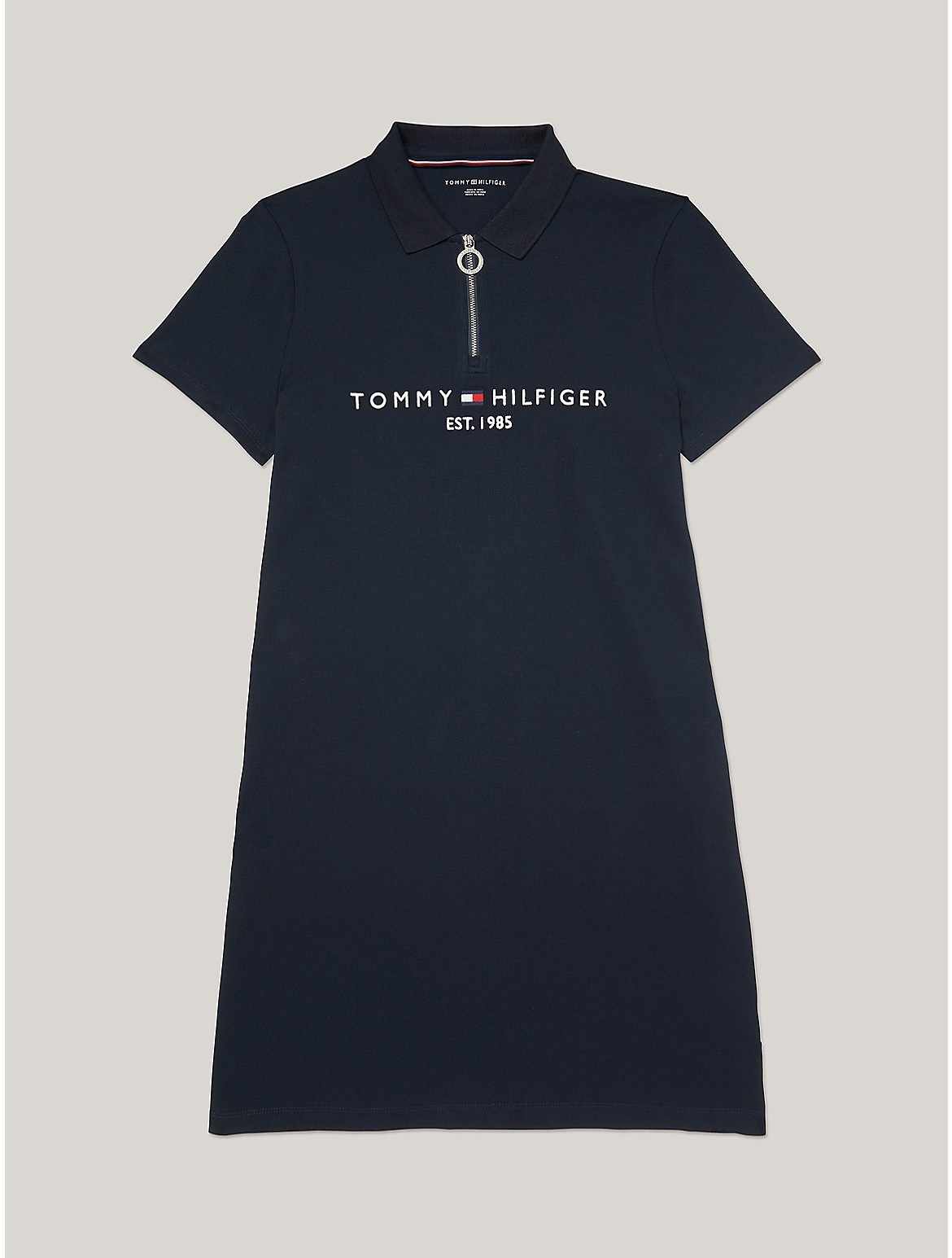 Tommy Hilfiger Women's Logo Zip Polo Dress