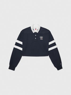 Tommy hilfiger on sale cropped polo shirt