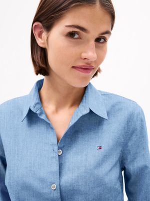 Solid Chambray Shirt, Tommy Hilfiger