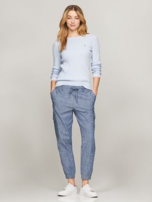 Cargo Jogger, Medium Wash Chambray