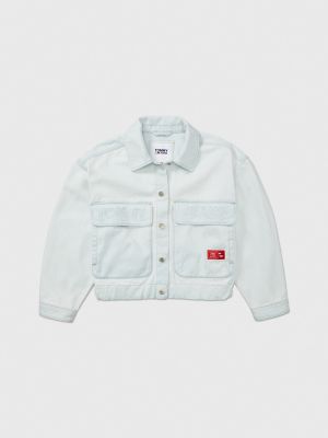 Tommy hilfiger hotsell white denim jacket