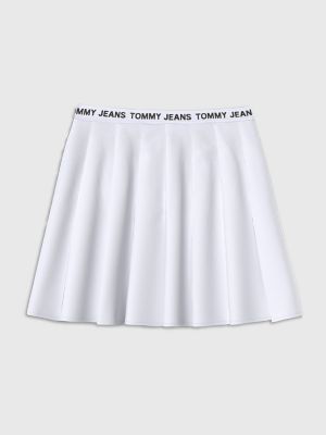 Logo Waistband Pleated Mini Skirt | Tommy Hilfiger USA