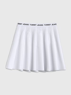 Logo Waistband Pleated Mini Skirt | Tommy Hilfiger USA