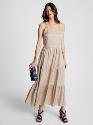 Tommy hilfiger outlet tiered maxi dress