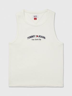 Tommy hilfiger tank top crop clearance tops