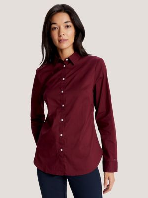 TOMMY HILFIGER Women Solid Casual White Shirt - Buy TOMMY HILFIGER Women  Solid Casual White Shirt Online at Best Prices in India