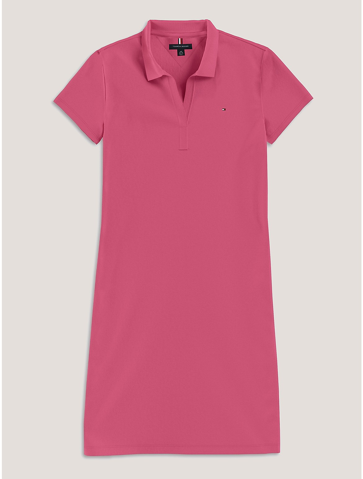 Tommy Hilfiger Slim Fit Polo Dress In Florida Coral