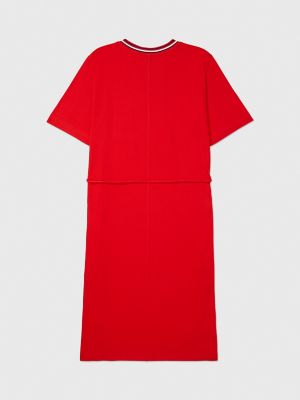 Seated Fit Belted Shift Dress, Fireworks