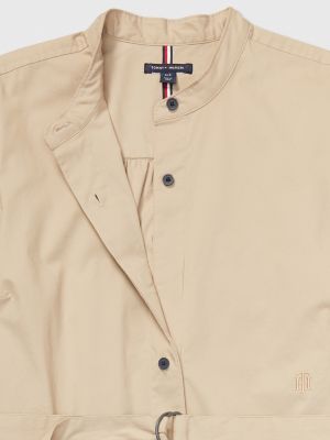 Secondhand life shirtdress sand stripe - S/M