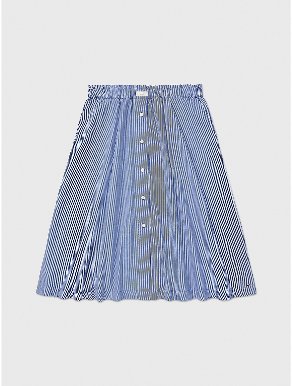 Tommy Hilfiger Women's Stripe Pull-On Skirt - Blue - L