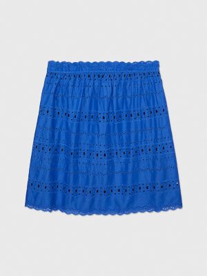 Embroidered Skirt, Verona Blue