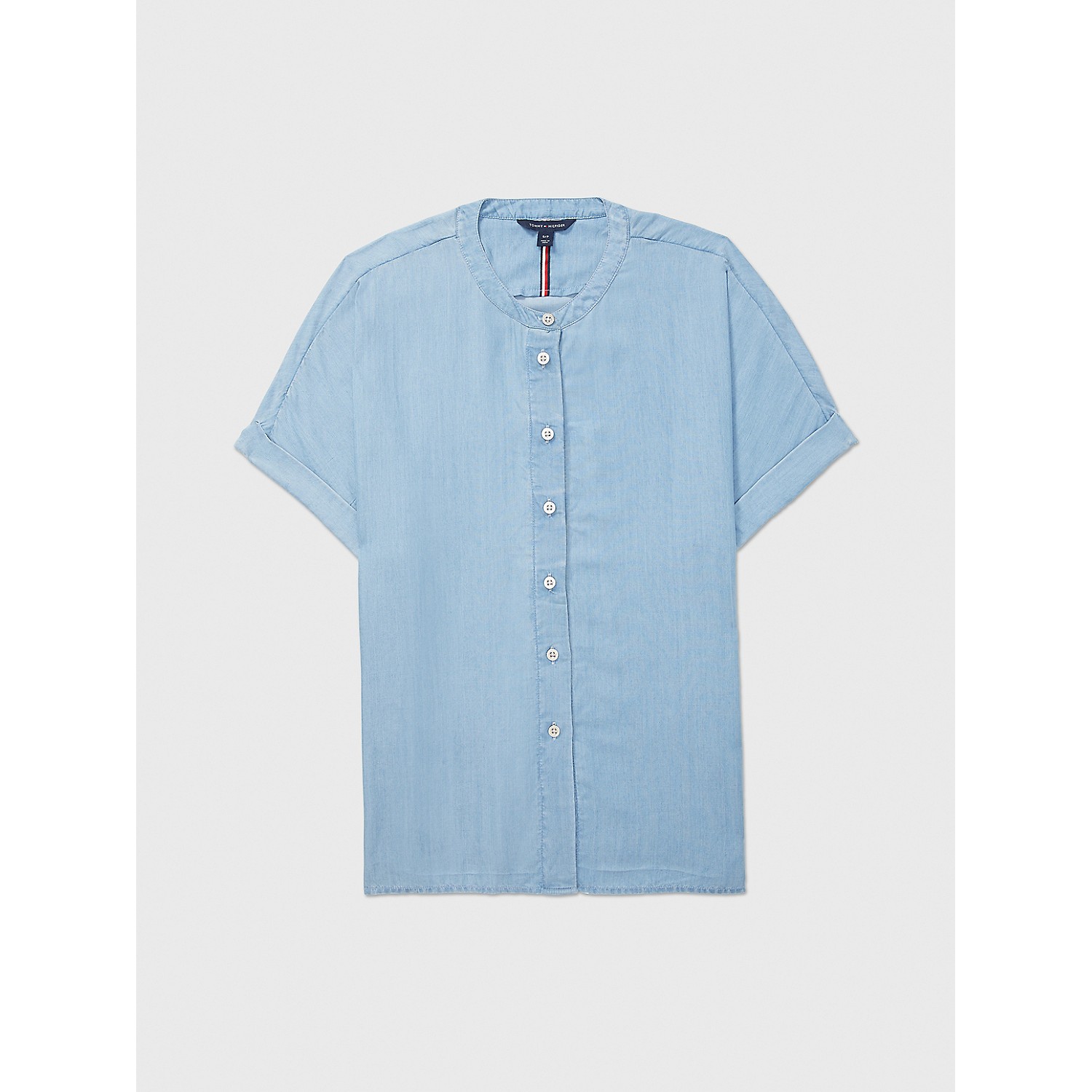 TOMMY HILFIGER Chambray Short-Sleeve Top
