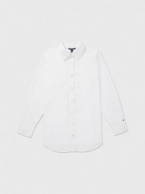 Oversized Solid Shirt, Tommy Hilfiger