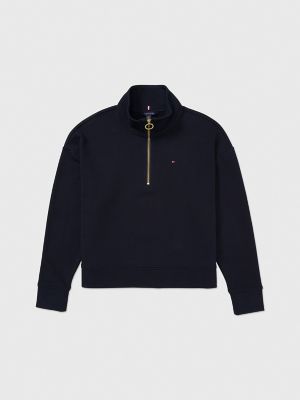 Relaxed Fit Zip Sweatshirt, Navy